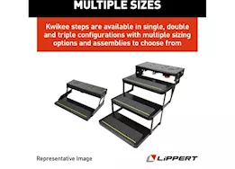 Lippert Components Kwikee Single Series 28 Electric Steps - Black