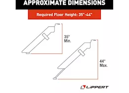 Lippert Solid Step Premium RV Entry Step – 30 in. Quad Step