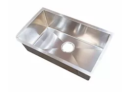 Lippert 25x15x7 single bowl sink; r10 corners; stainless steel 304