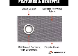 Lippert Patio mat, easy care 6x9 grey patio mat