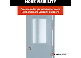 Lippert 8000 Series RH Square Entry Door - White