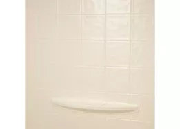 Lippert Bath/Shower Surround - 24"D x 40"W x 58"H, Parchment, Tile