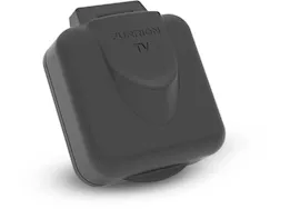Lippert Furrion mini tv/satellite inlet - square black