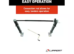 Lippert Univ mount manual landing gear kit 6000#(incl legs/feet/pins/brackets/crank handle & gears)