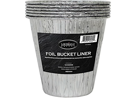 Louisiana Grills Disposable Foil Grease Bucket Liners - Pack of 6