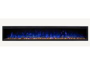 Modern Flames 100in spectrum slimline wall mount/recessed elec fireplace (4in deep-96in x 12in viewing)