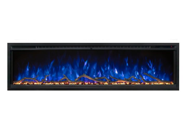 Modern Flames 60in spectrum slimline wall mount/recessed elec fireplace (4in deep-56in x 12in viewing)