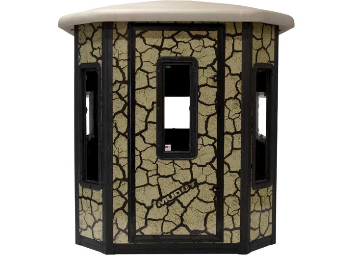 Muddy BULL XL BOX BLIND / STEEL WALL CONSTUCTION / CRACKED MUD CAMO