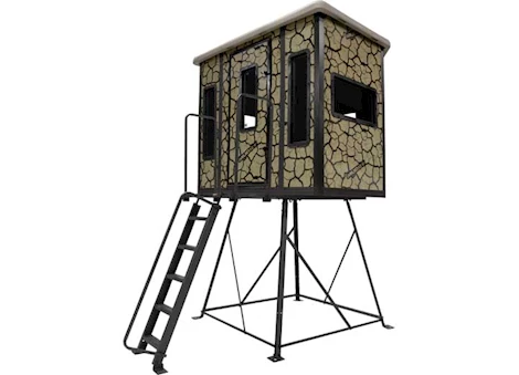 Muddy THE PENTHOUSE BOX BLIND / STEEL WALL CONSTUCTION / CRACKED MUD CAMO