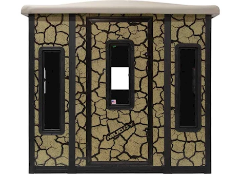 Muddy THE PENTHOUSE BOX BLIND / STEEL WALL CONSTUCTION / CRACKED MUD CAMO