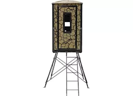 Muddy Gunner box blind / steel wall constuction / cracked mud camo