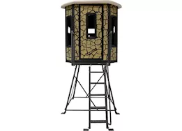 Muddy Bull box blind / steel wall constuction / cracked mud camo