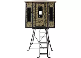 Muddy The penthouse box blind / steel wall constuction / cracked mud camo