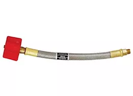 Marshall Excelsior Company High flow thermo pigtail 1/4ininv flare x qcc red stainless steel 15in oal pkgd