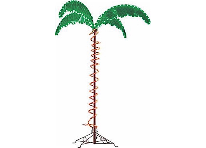MING’S MARK GREEN LONG LIFE LED 7' DECORATIVE PALM TREE ROPE LIGHT FOR INDOOR/OUTDOOR APPLICATIONS