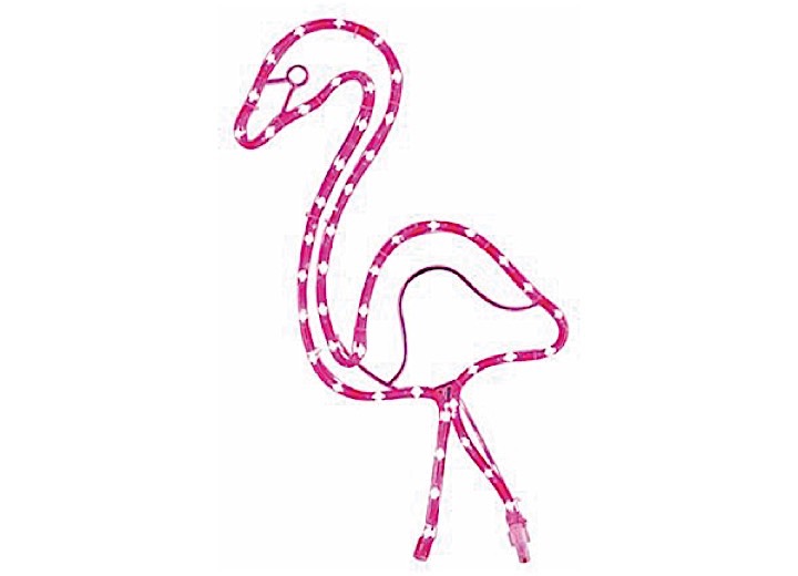 MING’S MARK GREEN LONG LIFE LED 2 FT. DECORATIVE FLAMINGO ROPE LIGHT FOR INDOOR/OUTDOOR APPLICATIONS