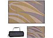 Ming’s Mark Stylish Camping 8 ft. x 12 ft. Graphic Mat - Brown/Gold