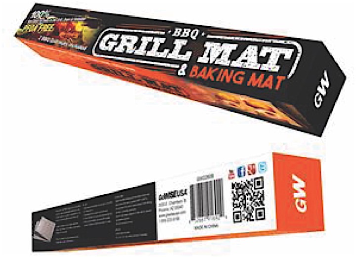 MING'S MARK INC NON-STICK BBQ GRILL MAT, 13 IN. X 15.75 IN. , 2 PCS & NON-STICK BAKING MAT BEIGE