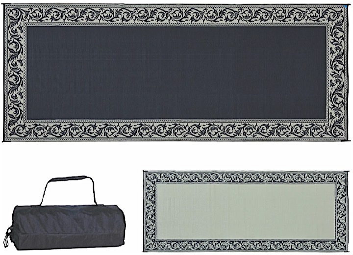 Ming’s Mark Stylish Camping 8 ft. x 20 ft. Classical Mat - Black/Beige Main Image