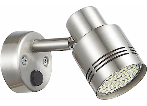 MG Innovative READING LIGHT BRUSHED NICKEL WITH LED BULB