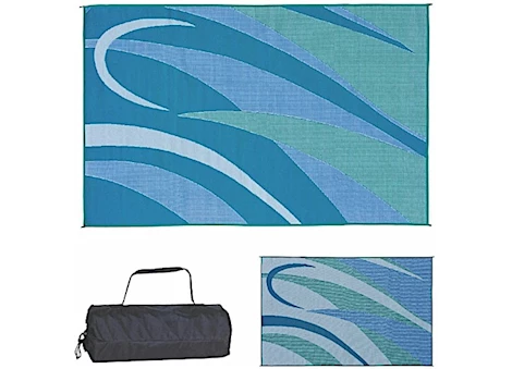 Ming’s Mark Stylish Camping 8 ft. x 12 ft. Graphic Mat - Blue/Green
