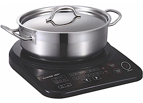 PORTABLE INDUCTION COOKTOP W/ STAINLESS STEEL PAN