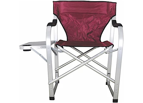 Ming’s Mark Stylish Camping Heavy-Duty Director Chair with Side Table - Burgundy Main Image