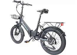 MG Innovative Voltour dash 500 watt folding ebike w/low step over/3in tire - black