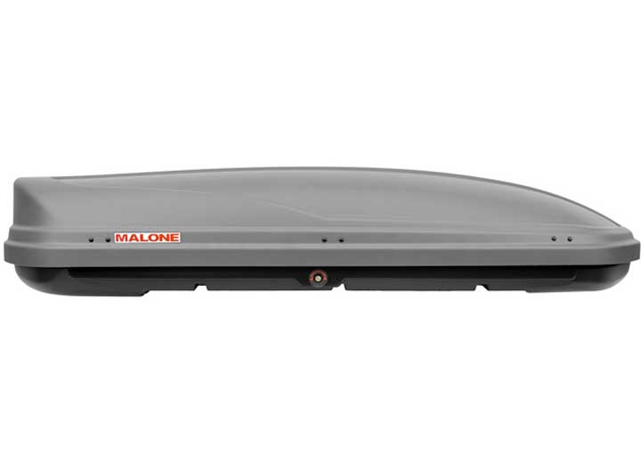 MALONE AUTO RACKS PROFILE18S ROOFTOP CARGO BOX – 18 CUBIC FEET, TEXTURED GRAY
