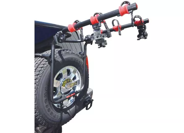 Malone Auto Racks Hanger Spare T3 OS Spare Tire Mount Bike Carrier – Holds (3) Bikes