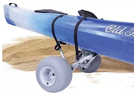 Malone Auto Racks Clipper TRX-S Deluxe Cart with Beach Wheels for Canoe or Kayak with V-Style Bottom