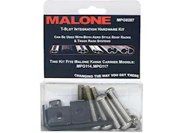 Malone Auto Racks T-Slot Mounting Kit for DownLoader & J-Pro2 Kayak Carriers