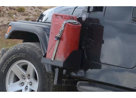 Morryde JEEP SIDE JERRY CAN MOUNT W/ TALL TRAY (87-96 WRANGLER YJ, TJ)