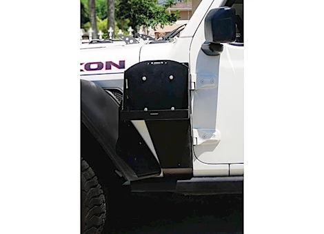 Morryde JERRY CAN SIDE MOUNT - PASSENGER'S SIDE WITH UNIVERSAL TRAY (18-CURRENT WRANGLER JL)