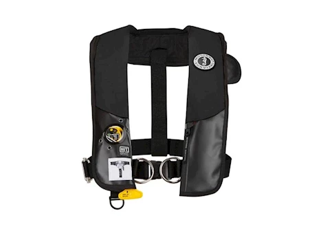 Mustang Survival Hit inflatable pfd with harness hydrostatic universal adult black Main Image