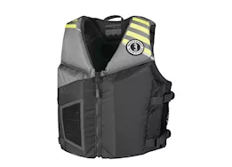 Mustang Survival Rev young adult foam vest young adult gray-lt gray-fluorescent yellow gre