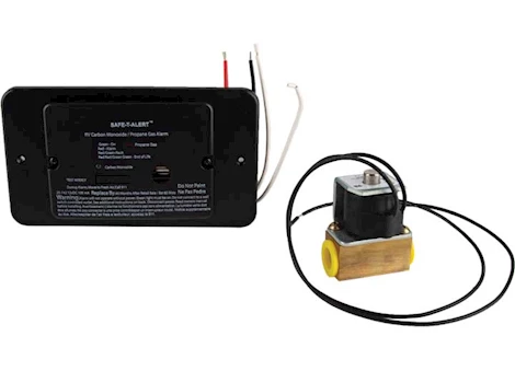 MTI Industries Combination carbon monoxide/propane alarm -black flush mount 12vdc hard wire w/sol valve Main Image