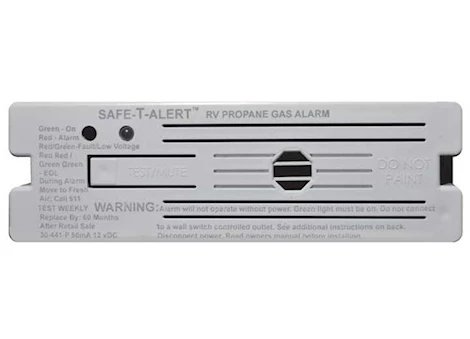 Safe-T-Alert 30 Series RV Propane/LP Gas Alarm - White, Surface Mount