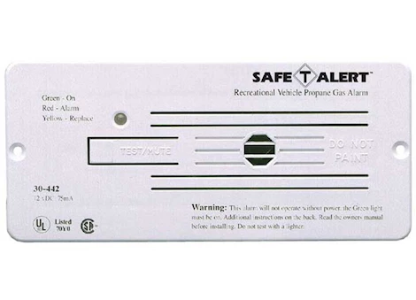 Safe-T-Alert 30 Series RV Propane/LP Gas Alarm - White, Flush Mount