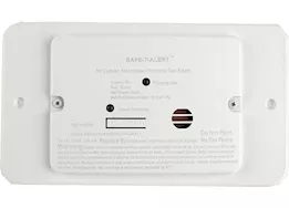 MTI Industries Combination carbon monoxide/propane alarm -white flush mount 12vdc hard wire