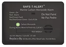 MTI Industries Marine carbon monoxide alarm, blk surface mount 12 vdc hard wire