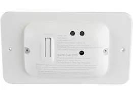 MTI Industries Combination carbon monoxide/propane alarm -universal white surface mount w/trim ring 12vdc hard wire