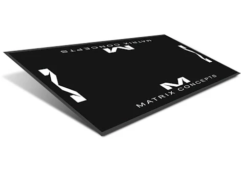 Matrix Concepts M40 CARPETED 3.5FT X 7FT MAT BLACK/WHITE