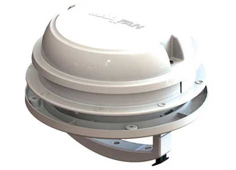 Maxxair Maxxfan dome plus roof vent w/ 12v fan - led light - 6" diameter - manual lift - Main Image