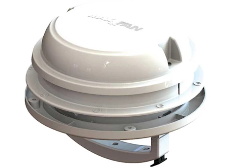 Airxcel-Maxx Air MAXXFAN DOME ROOF VENT W/ 12V FAN - 6" DIAMETER - MANUAL LIFT - WHITE