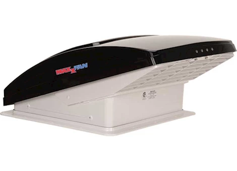 Airxcel-Maxx Air MAXXFAN DELUXE ROOF VENT W/ 12V FAN AND THERMOSTAT - MANUAL LIFT - 10 SPEED - SM