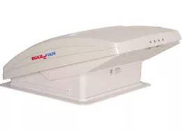 Airxcel-Maxx Air Maxxfan deluxe roof vent w/ 12v fan and thermostat - manual lift - 10 speed - wh