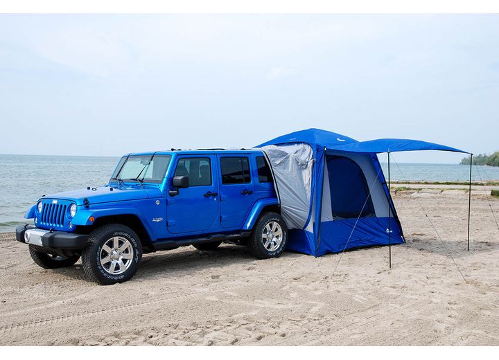 NAPIER SPORTZ SUV TENT WILL FIT IF SUV NO TALLER THAN 80IN FROM ROOF TO GROUND BLUE/GRE