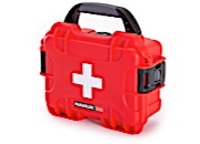 Nanuk 903 waterproof hard case 903 û w/first aid logo - red, interior: 7.4 x 4.9 x 3.1in