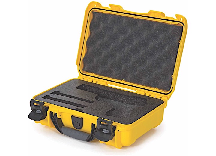 Nanuk 909 waterproof hard case w/classic gun - yellow, interior: 11.4 x 7 x 3.7in Main Image
